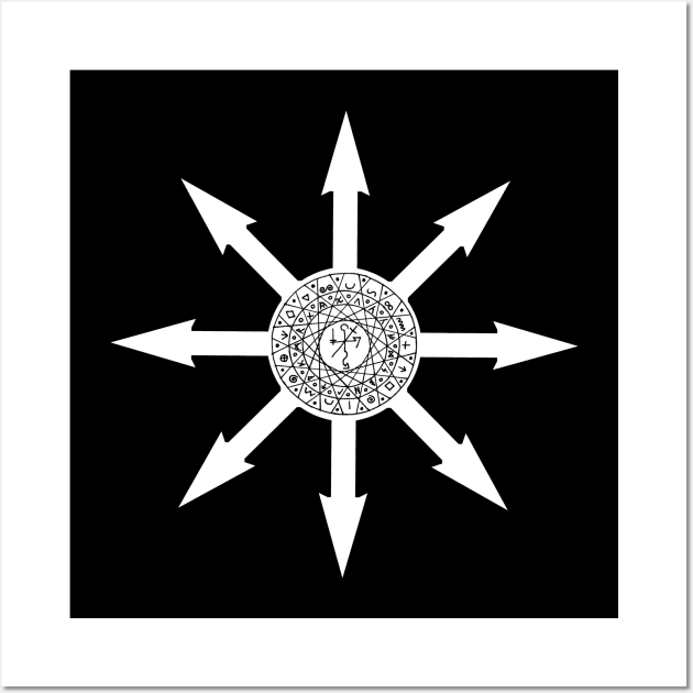 8 Pointed Chaos Star - Chaos Magick Symbol Wall Art by Occult Designs